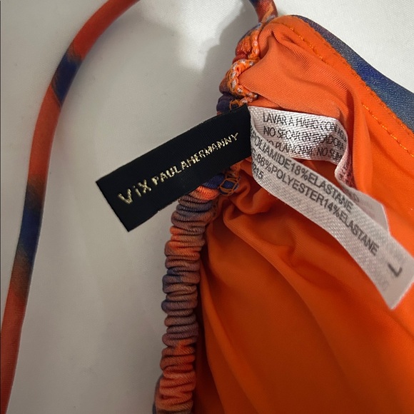 Vibrant Orange and Blue Bikini Set - Picture 6 of 6